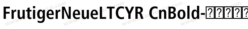 FrutigerNeueLTCYR CnBold字体转换
